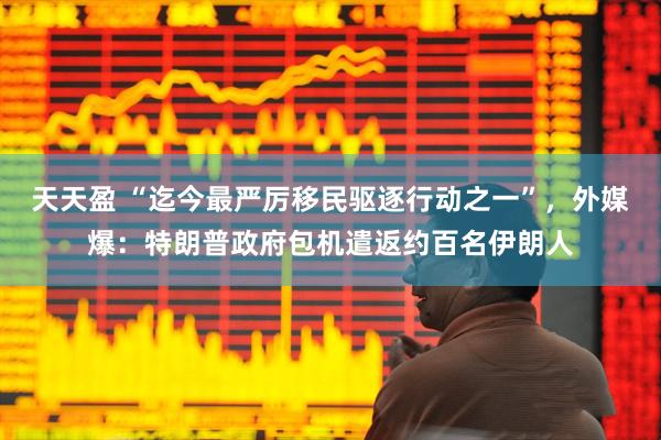 天天盈 “迄今最严厉移民驱逐行动之一”，外媒爆：特朗普政府包机遣返约百名伊朗人